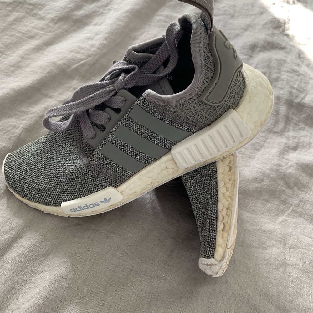 Gray Adidas NMDs